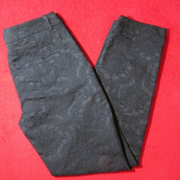 Zara Pants - ZARA Brocade Black Pants